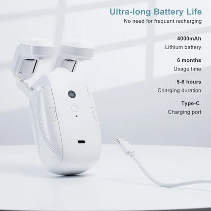 2 Pcs Electric Curtain Opener with Remote Control: Roman Rod/TU-Rail Motorized Curtains Quiet Operated Automatic Curtain Opener