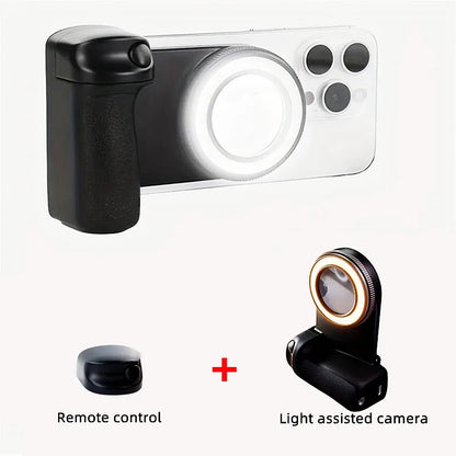 2026 MagSafe Smartphone Camera Shutter Grip Bluetooth Selfie Handle Camera Photo Stabilizer with Fill Light for Iphone Android