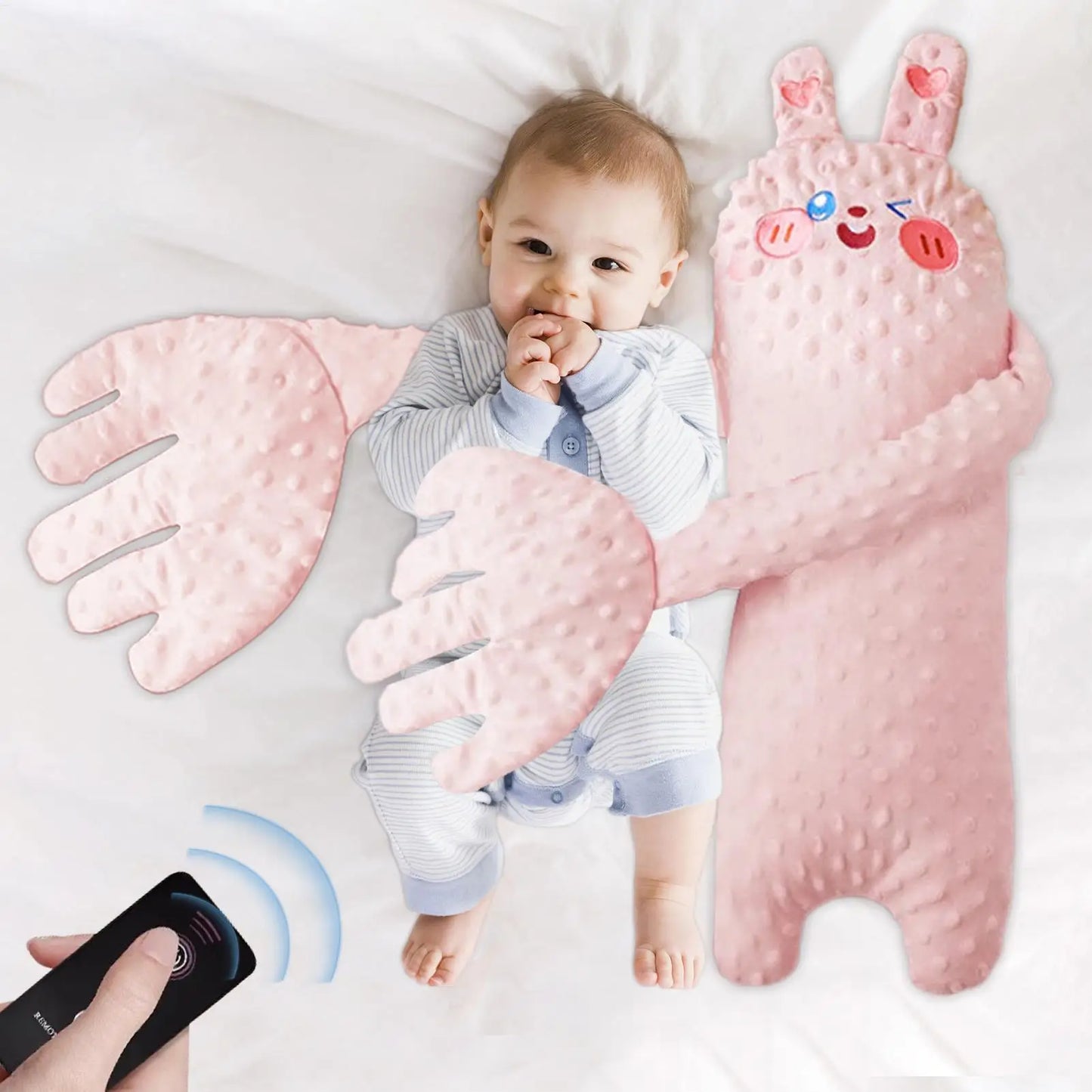Toddler Patter for Sleep Electric Soothing Palm Sleep Pad Baby Boys Girls Sleep Aid Companion Cartoon Patting Slapping Accessory