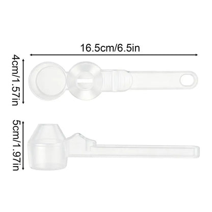 Coffee Scoop with Funnel Small Sliding Powder Scoop For Protein Formula Supplements, Home Kitchen RV Camping, Space-Saving