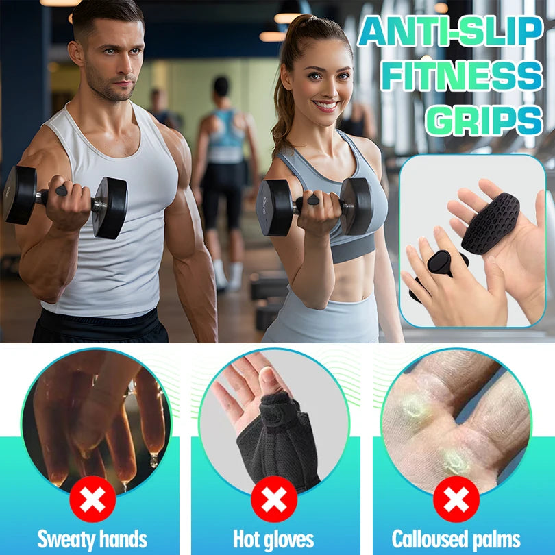 Anti-Slip Grip Strengthener Fitness Finger Trainer Gymnastics Grip Fitness Breathable Workout Grips Dumbbell Lifting Handle