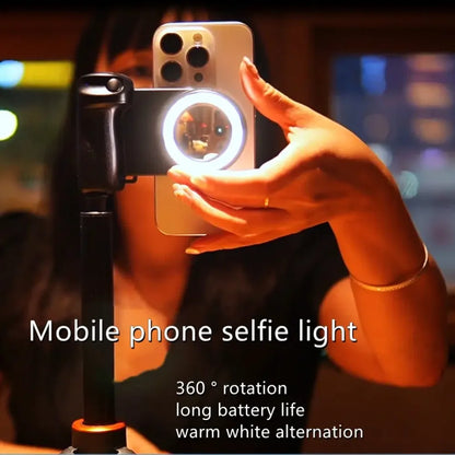 2026 MagSafe Smartphone Camera Shutter Grip Bluetooth Selfie Handle Camera Photo Stabilizer with Fill Light for Iphone Android