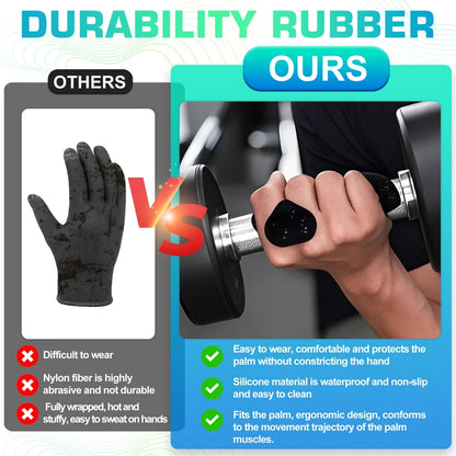 Anti-Slip Grip Strengthener Fitness Finger Trainer Gymnastics Grip Fitness Breathable Workout Grips Dumbbell Lifting Handle