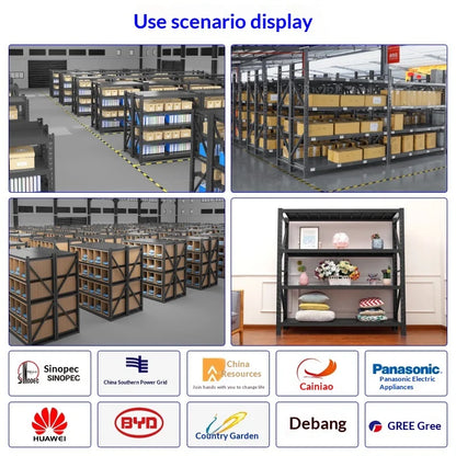 Heavy-Duty Storage Rack, 3 4 5 Tier Adjustable Warehouse Shelving, Detachable Industrial Storage Shelves for Hotel Linen Rooms