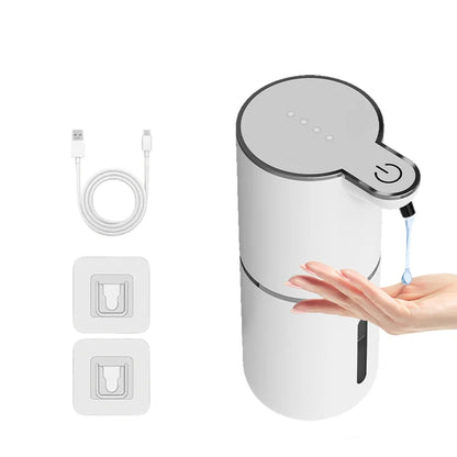 380ML Rechargeable Electric 4 Levels Adjustable Automatic Sensor Soap Dispenser Intelligent Hand Sanitizer Pump Washing Machine