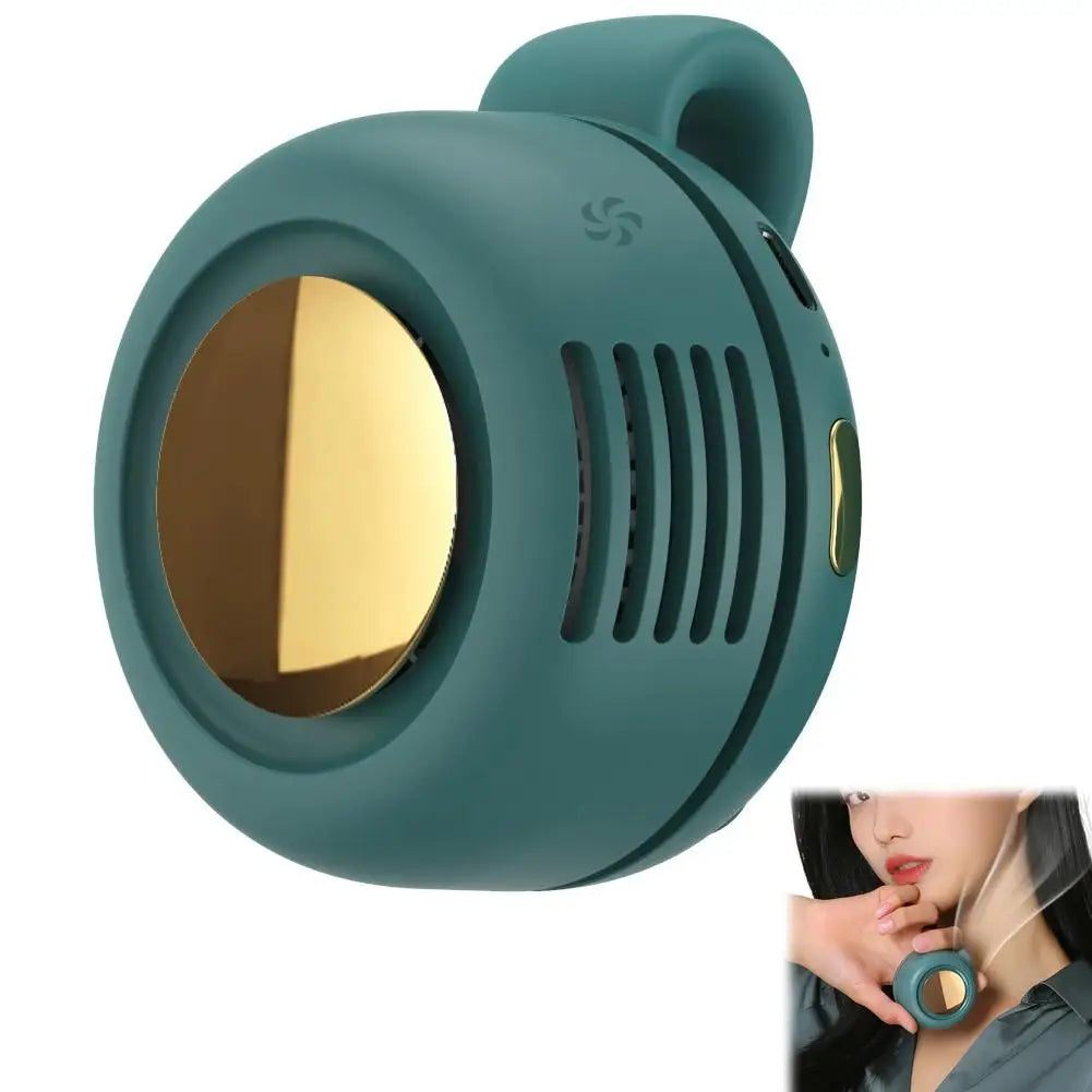 Portable Silent Mini Bladeless Electric Fan Small fan Clip on Shirt Waist Mini Bladeless Fan Adjustable 3-Speed For Outdoor NEW