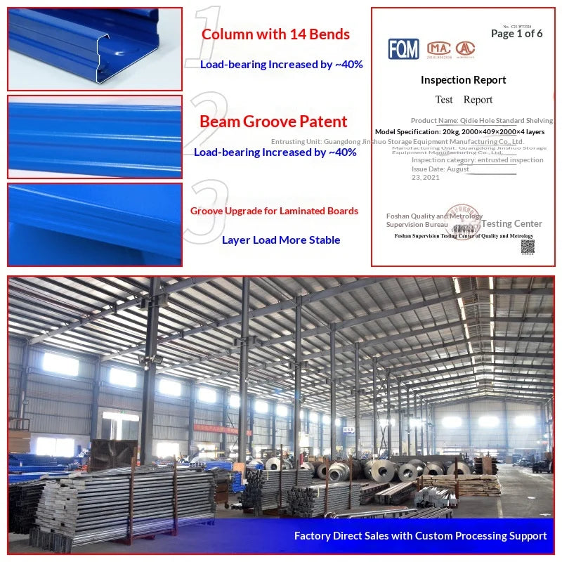 Heavy-Duty Storage Rack, 3 4 5 Tier Adjustable Warehouse Shelving, Detachable Industrial Storage Shelves for Hotel Linen Rooms