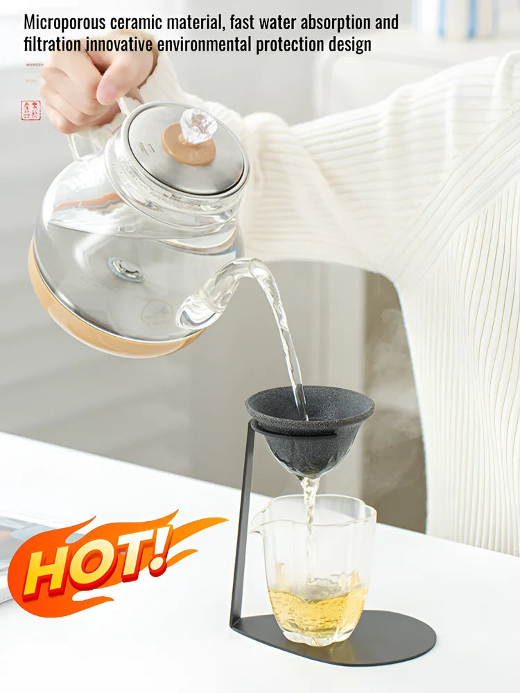 Microporous filter tea strainer Ceramic Tea Strainer, Multifunctional Coffee Filter Cup, Microporous, Reusable, Ceramic Filter