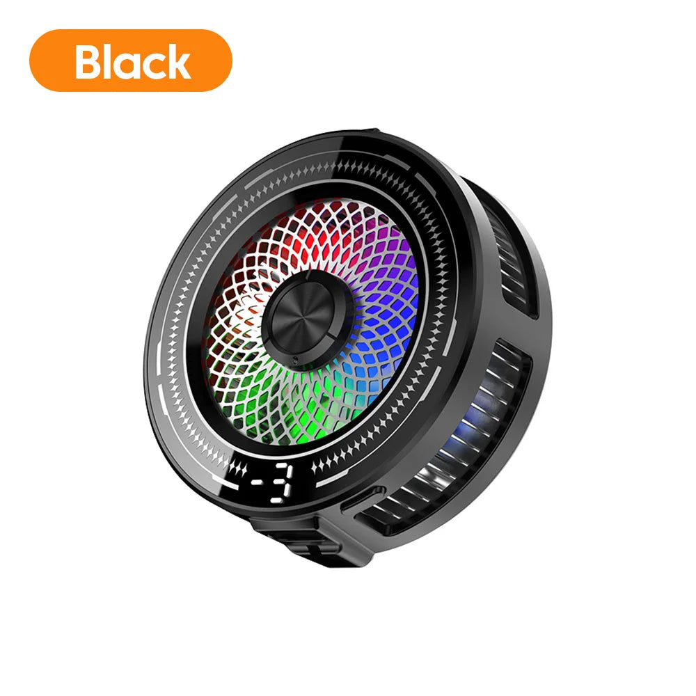Magnetic/Back Clip Phone Cooler Low-Noise 3 Levels Temperature Control Wireless Phone Cooler Display Screen For iPhone Xiaomi