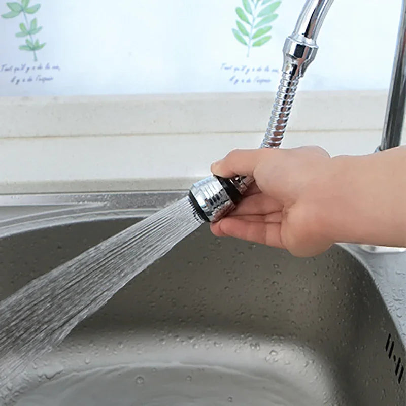 360° Rotatable Faucet Extender Dual Mode Water Saving Spray Head, Universal Pressure Sprayer Faucet Filter for Kitchen Bathroom