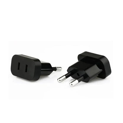 1 Pcs 4.8mm Power Plug Adapter US To EU Euro Europe Plug Power Plug Converter Travel Adapter Power Converter Outlet