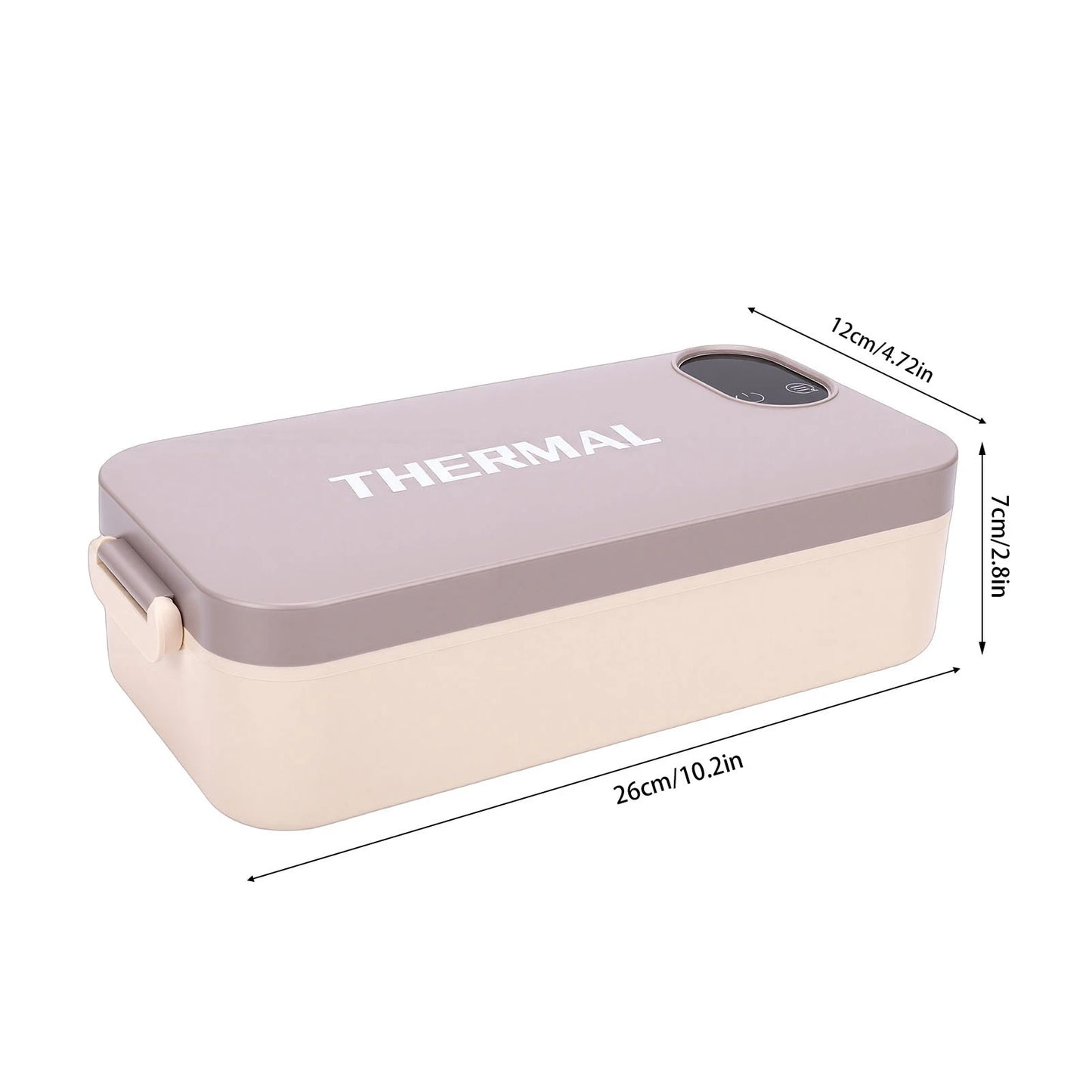Electric Lunch Box 304 Stainless Steel Digital Display Quick Heated Lunch Box for Office Travel Lunch Box Quick Heated Lunch Box
