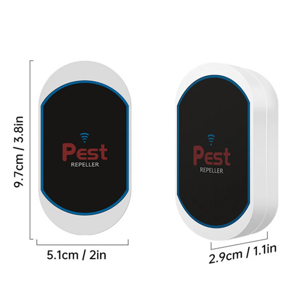 Ultrasonic Pest Repeller Electronic Pest Repeller No Noise Plug-in Insect Repeller Rat Mosquito Repellent for Cockroach Spiders
