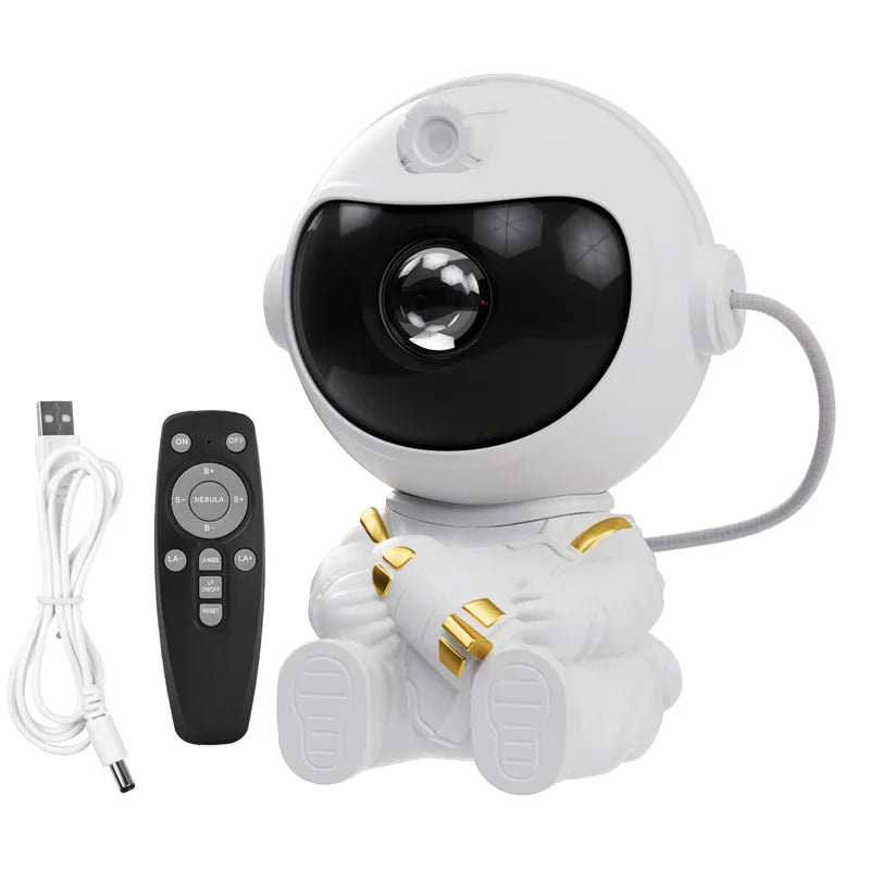 LED Astronaut Projector Night Light Nebula Sky Ceiling Galaxy Star Lights Bedroom Home Party Decorative Children Kids Gift